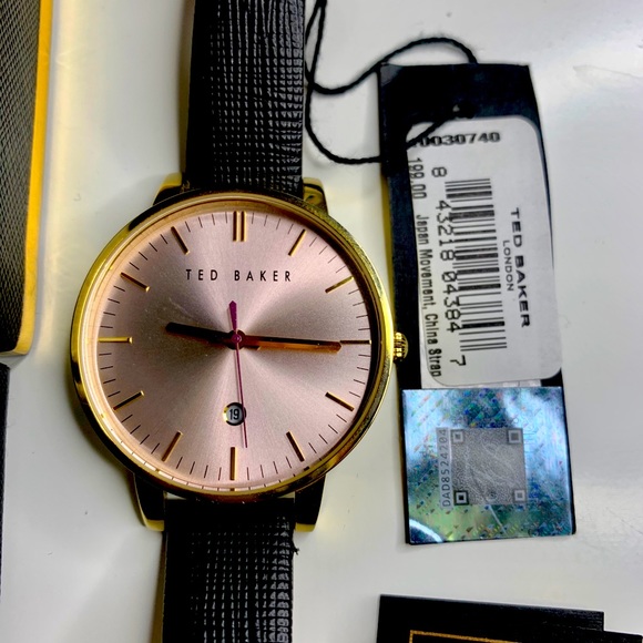Super cute Ted Baker Rose Gold/Black Watch - Picture 2 of 4